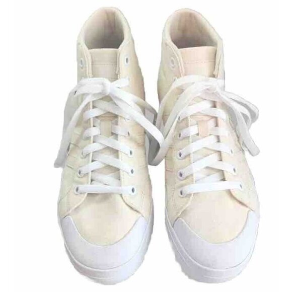Adidas Bravada Mid Ivory Canvas Skateboard Sneaker GY5042 Women Size 8.5 - Picture 1 of 15